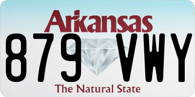 AR license plate 879VWY