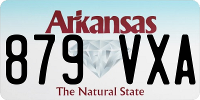 AR license plate 879VXA