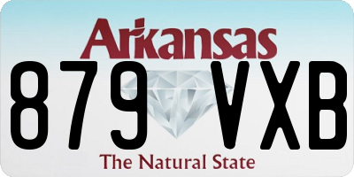 AR license plate 879VXB