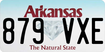 AR license plate 879VXE