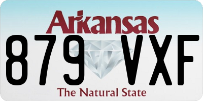 AR license plate 879VXF