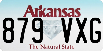 AR license plate 879VXG
