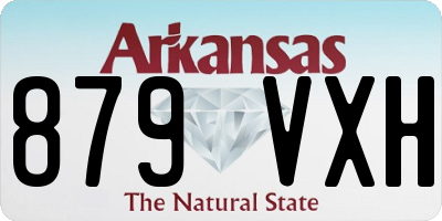 AR license plate 879VXH