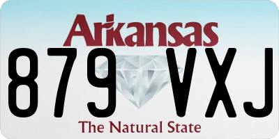 AR license plate 879VXJ