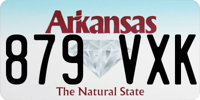 AR license plate 879VXK