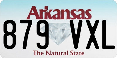 AR license plate 879VXL