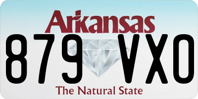 AR license plate 879VXO