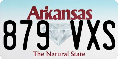 AR license plate 879VXS