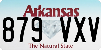 AR license plate 879VXV