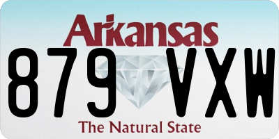 AR license plate 879VXW