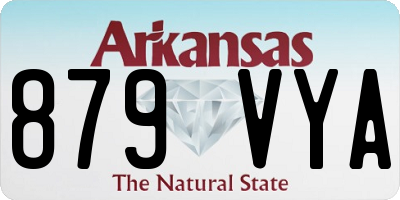 AR license plate 879VYA