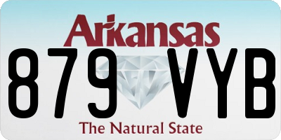 AR license plate 879VYB