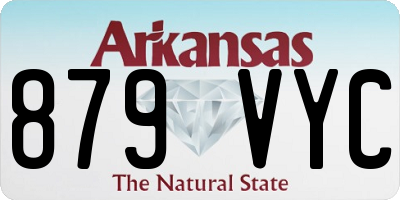 AR license plate 879VYC