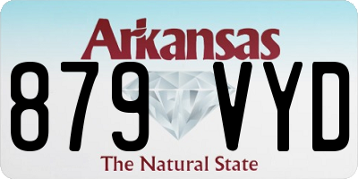 AR license plate 879VYD