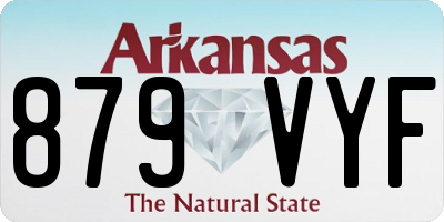 AR license plate 879VYF