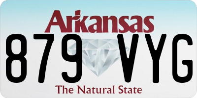 AR license plate 879VYG