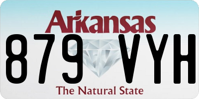 AR license plate 879VYH