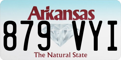 AR license plate 879VYI