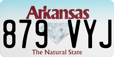 AR license plate 879VYJ