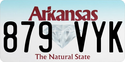 AR license plate 879VYK