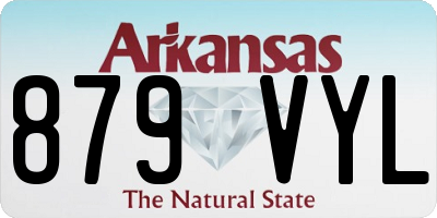AR license plate 879VYL