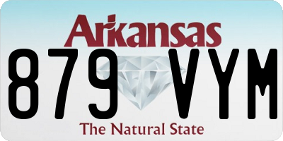 AR license plate 879VYM