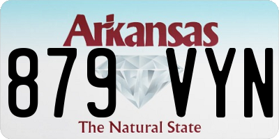 AR license plate 879VYN
