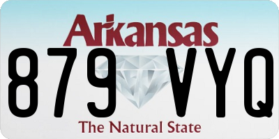 AR license plate 879VYQ