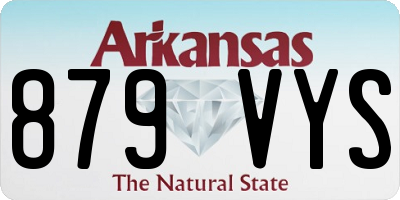 AR license plate 879VYS