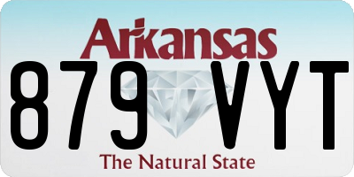 AR license plate 879VYT