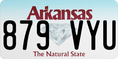 AR license plate 879VYU