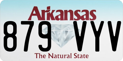 AR license plate 879VYV