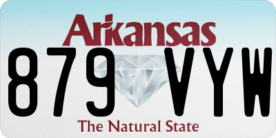 AR license plate 879VYW