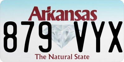 AR license plate 879VYX