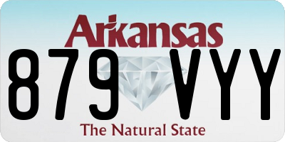AR license plate 879VYY