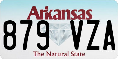 AR license plate 879VZA