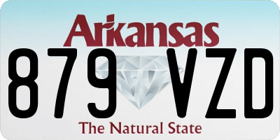 AR license plate 879VZD