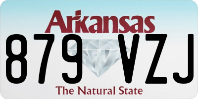 AR license plate 879VZJ