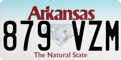 AR license plate 879VZM