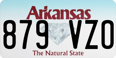 AR license plate 879VZO