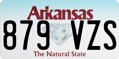 AR license plate 879VZS