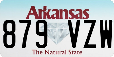AR license plate 879VZW