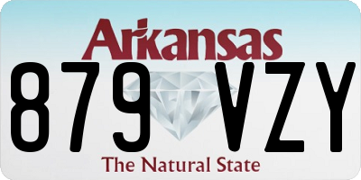 AR license plate 879VZY