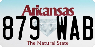AR license plate 879WAB