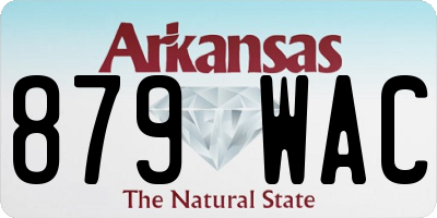 AR license plate 879WAC