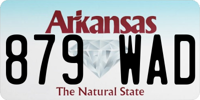 AR license plate 879WAD