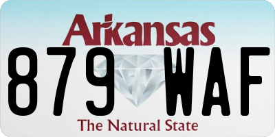 AR license plate 879WAF