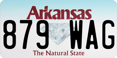 AR license plate 879WAG