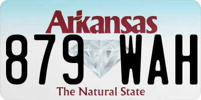 AR license plate 879WAH