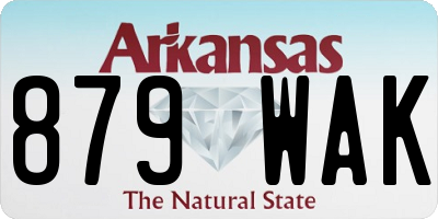 AR license plate 879WAK